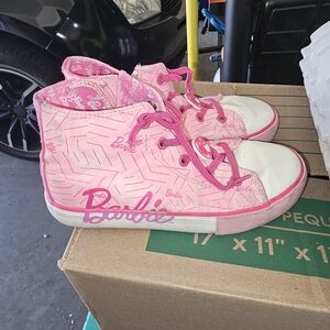 Barbie Pink Patterned Kids Sneakers